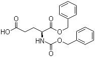 Cbz-L-谷氨酸 1-苄酯分子式结构图