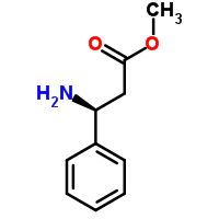 (S)-3-氨基-3-苯基丙酸甲酯分子式结构图