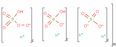 过硫酸氢钾制剂分子式结构图