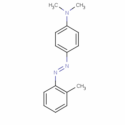 2'-甲基-4-二甲氨基偶氮苯分子式结构图