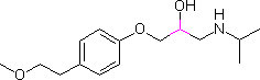 美托洛尔分子式结构图