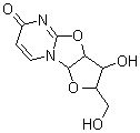 2,2'-脱水尿苷分子式结构图