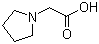 (1-吡咯烷基)乙酸分子式结构图