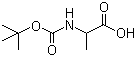 BOC-DL-丙氨酸分子式结构图