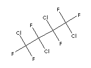 1,2,3,4-四氯六氟丁烷分子式结构图