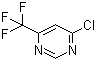 4-氯-6-三氟甲基嘧啶分子式结构图