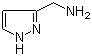 3-(氨基甲基)吡唑分子式结构图