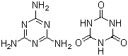 氰尿酸三聚氰胺分子式结构图