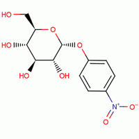 4-硝基苯基α-D-吡喃葡糖苷分子式结构图