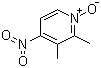 2,3-二甲基-4-硝基吡啶-N-氧化物分子式结构图