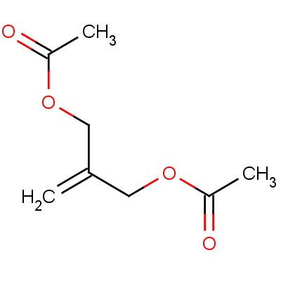 2-亚甲基丙烷-1,3-二乙酰氧基分子式结构图