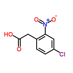 4-氯-2-硝基苯乙酸分子式结构图