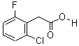 2-氯-6-氟苯乙酸分子式结构图