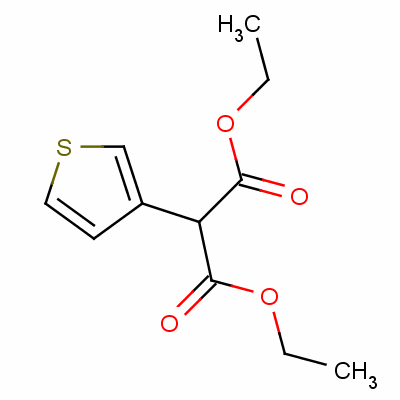 3-噻吩丙二酸二乙酯分子式结构图