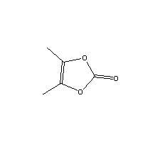 4,5-二甲基-1,3-二氧杂环戊烯-2-酮分子式结构图