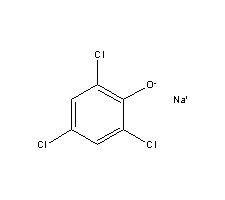 2,4,6-三氯苯酚钠分子式结构图