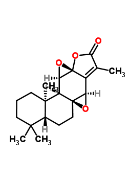 岩大戟内酯B分子式结构图