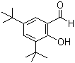 3,5-二叔丁基-2-羟基苯甲醛分子式结构图