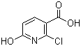 2-氯-6-羟基烟酸分子式结构图