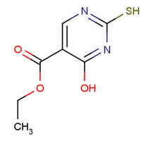 2-硫代尿嘧啶-5-甲酸乙酯分子式结构图