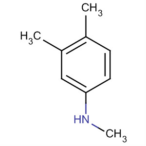 N,3,4-三甲基苯胺分子式结构图