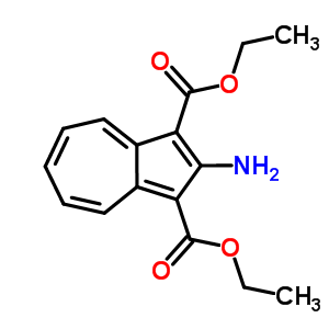 2-氨基甘菊环-1,3-二甲酸二乙酯分子式结构图