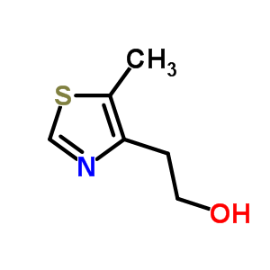 2-(5-甲基噻唑-4-基)乙醇分子式结构图