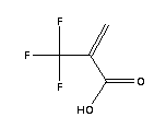 2-(三氟甲基)丙烯酸分子式结构图