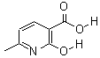 2-羟基-6-甲基吡啶-3-羧酸分子式结构图