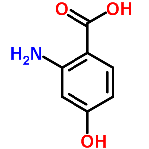 2-氨基4-羟基苯甲酸分子式结构图