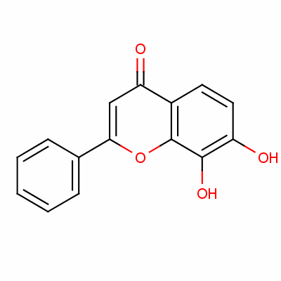 7,8-二羟基黄酮分子式结构图