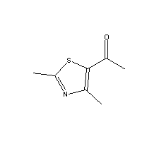 2,4-二甲基-5-乙酰基噻唑分子式结构图