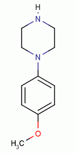 1-(4-甲氧苯基-哌嗪)分子式结构图