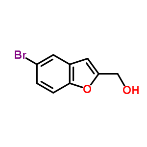 (5-溴-1-苯并呋喃-2-基)甲醇分子式结构图