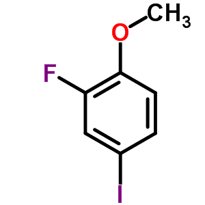 2-氟-4-碘苯甲醚分子式结构图