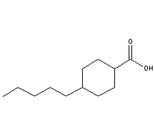 反-4-正戊基环己羧酸分子式结构图