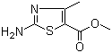 2-氨基-4-甲基噻唑-5-甲酸甲酯分子式结构图