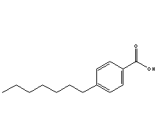 4-庚基苯甲酸分子式结构图