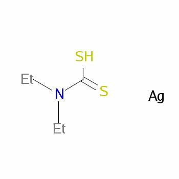 二乙基二硫代氨基甲酸银盐分子式结构图