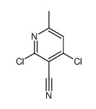 2,4-二氯-6-甲基氰吡啶分子式结构图