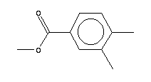 3,4-二甲基苯甲酸甲酯分子式结构图