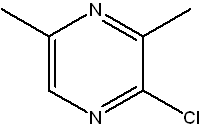 2-氯-3,5-二甲基吡嗪分子式结构图