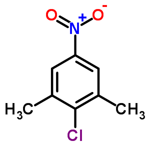 2,6-二甲基-4-硝基氯苯分子式结构图