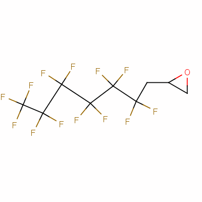 3-全氟己基-1,2-环氧丙烷分子式结构图