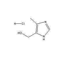 5-甲基-4-羟甲基咪唑盐酸盐分子式结构图