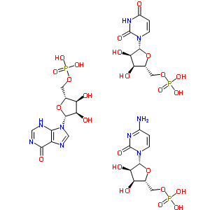 卡那霉素-聚肌尿胞钠盐复合物分子式结构图