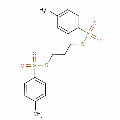 s,s'-三甲烯(p-甲苯硫代磺酸盐)分子式结构图