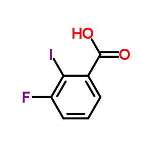 3-氟-2-碘苯甲酸分子式结构图