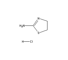 2-氨基-2-噻唑啉盐酸盐分子式结构图