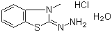 3-甲基-2-苯并噻唑啉酮腙盐酸盐水合物分子式结构图